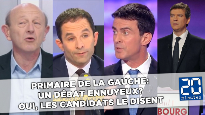 Primaire de la gauche: Un débat ennuyeux? Oui, les candidats le disent