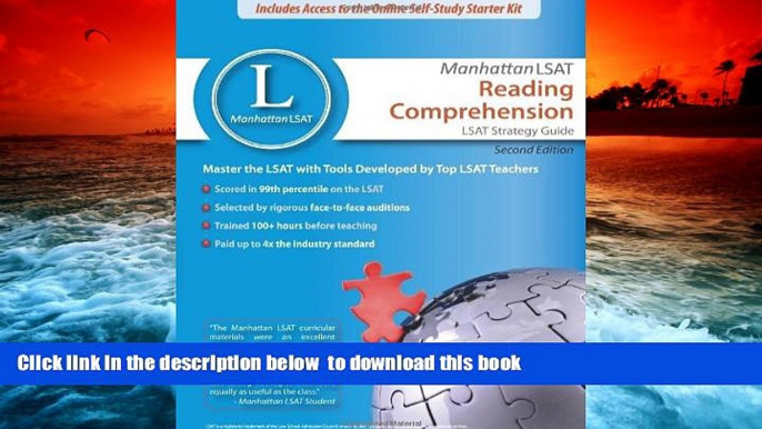 PDF [DOWNLOAD] Manhattan LSAT Reading Comprehension Strategy Guide (Manhattan LSAT Strategy