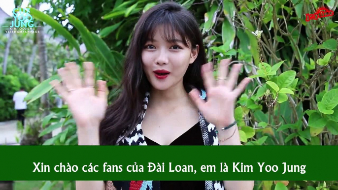[CuzYooJung Vietsub] Kim Yoo Jung say Happy New Year with Taiwan's fans