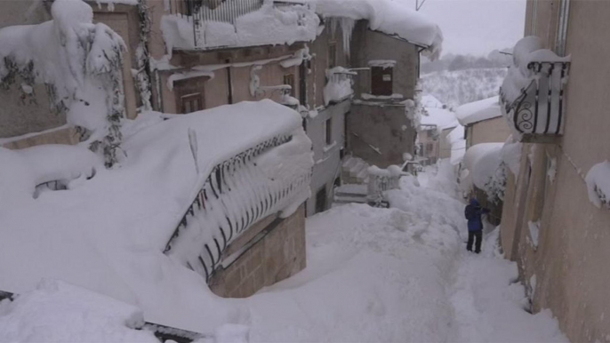 Severe snow storms wreak havoc across central Europe