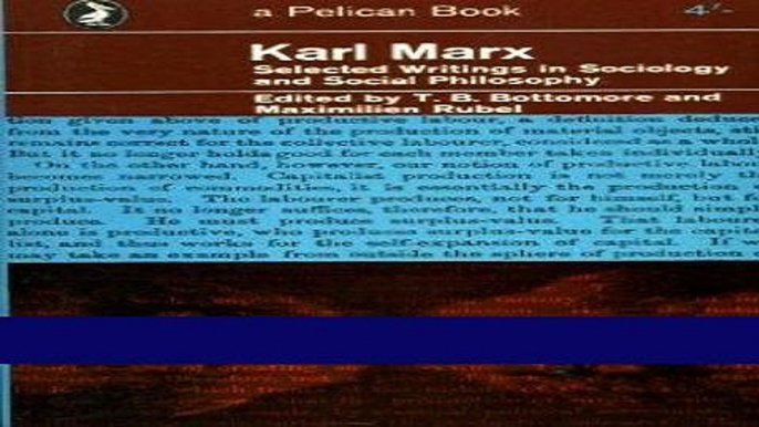 Read Karl Marx Selected Writings In Sociology and Social Philosophy Populer Collection