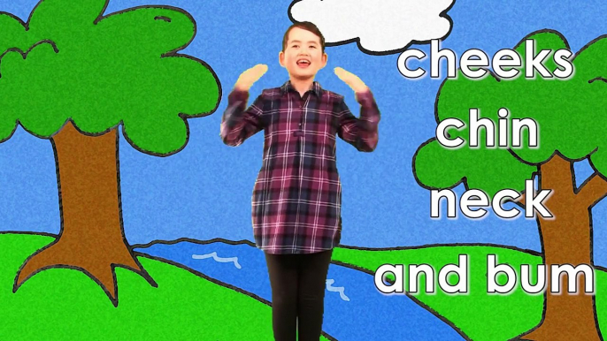 Cheeks Chin Neck and Bum _ Learn Body Parts Song for Kids-sTghLjkJF9A