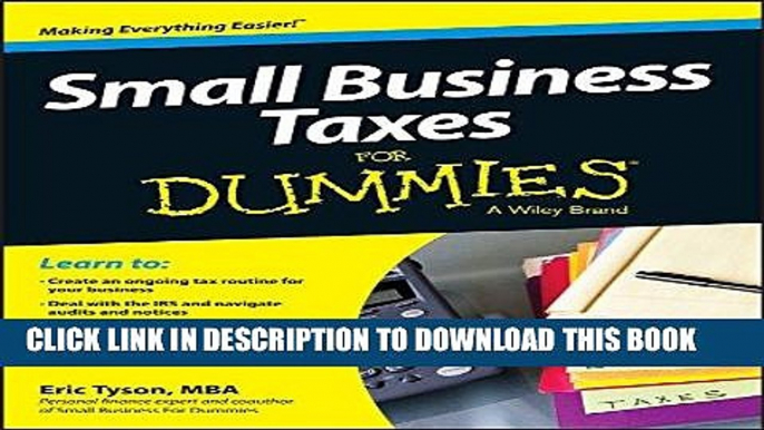 [PDF] Small Business Taxes For Dummies Full Collection