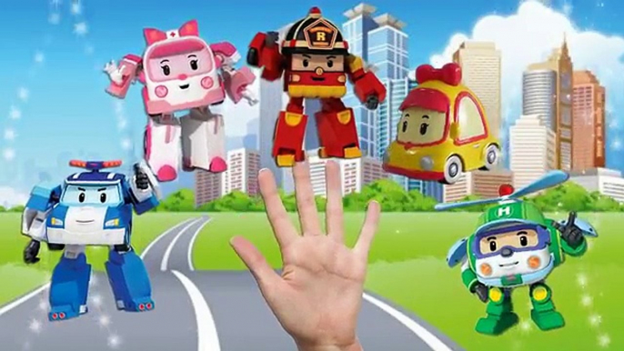 Finger family robocar poli english version song for kids | robocar poli roy helly amber new episodes