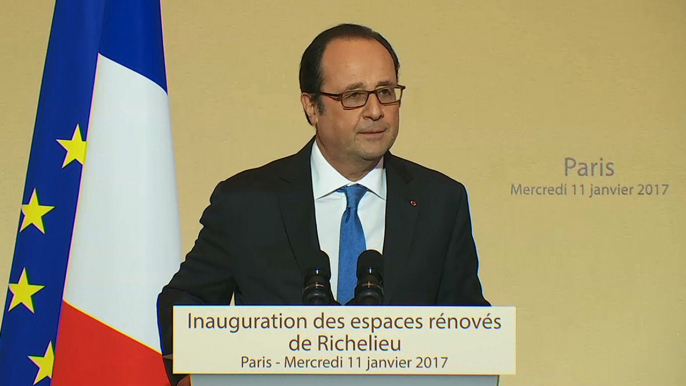 Discours lors de l'inauguration des espaces rénovés de Richelieu