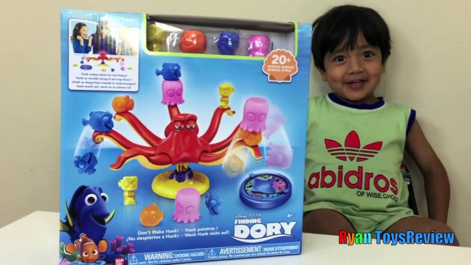 FINDING DORY GAME Disney Pixar Finding Nemo Egg Surprise Toys Family Fun Game Night Ryan ToysReview