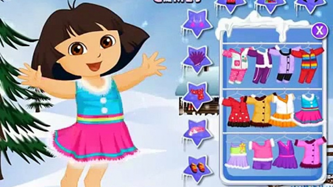 Dora The Explorer Winter Fashion Dress up Baby games Baby and Girl cartoons and games s60pAwGhp