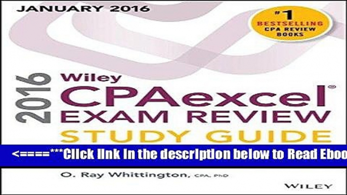 Read Wiley CPAexcel Exam Review 2016 Study Guide January: Business Environment and Concepts (Wiley