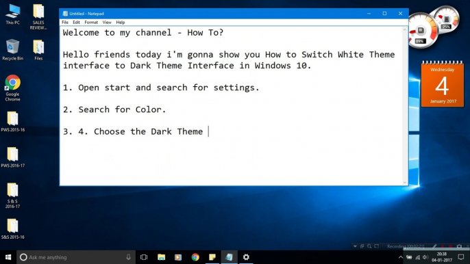 How to Change Windows 10 Light Theme into Dark Theme- - How To?