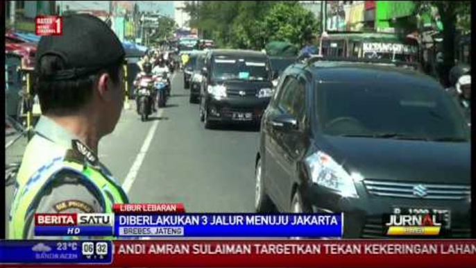 Dibuka 3 Jalur, Daerah Brebes Masih Macet