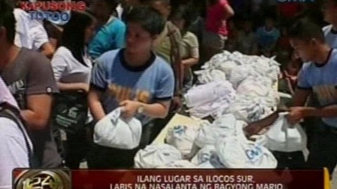 24 Oras: Mga nasalanta ng bagyong Mario, hinatiran ng tulong ng GMA Kapuso Foundation