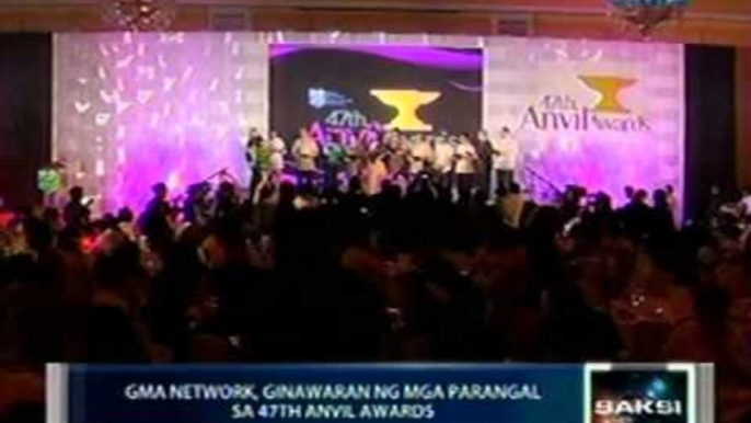 Saksi: GMA Network, ginawaran ng   mga parangal sa 47th Anvil Awards