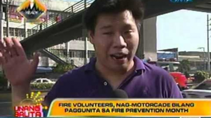 UB: Fire volunteers, nag-motorcade bilang paggunita sa Fire Prevention month (030512)