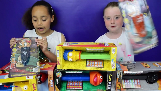 Extreme Sour Warheads - Giant Pez Candy Dispensers - Angry Birds & More - Gummy Joker Tongue