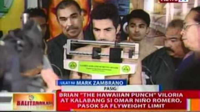 BT: Brian 'The Hawaiian Punch' Viloria at kalabang si Omar Niño Romero, pasok sa flyweight limit