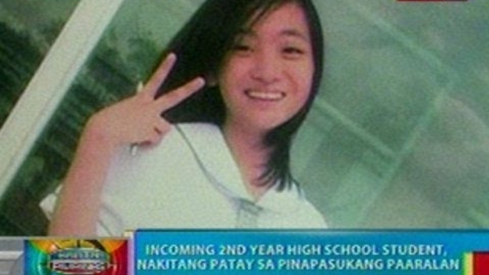 BP: Incoming 2nd year high school student,   nakitang patay sa pinapasukang   paaralan sa Dagupan