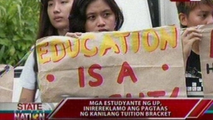 SONA: Mga estudyante ng UP, inirereklamo ang pagtaas ng kanilang tuition bracket