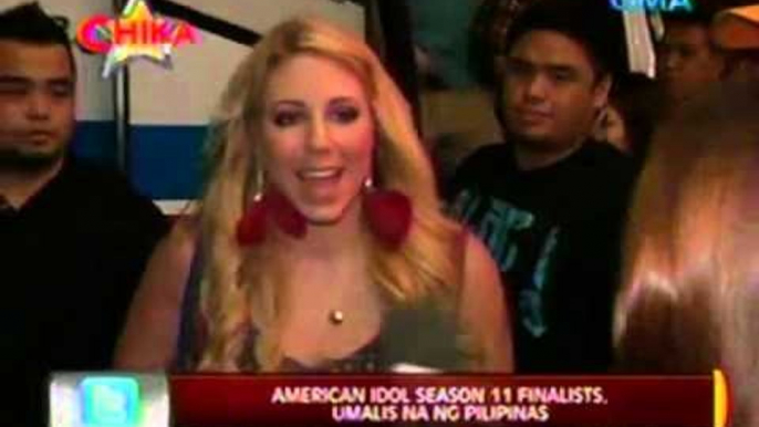 24 Oras: American Idol season 11 finalists, umalis na ng Pilipinas