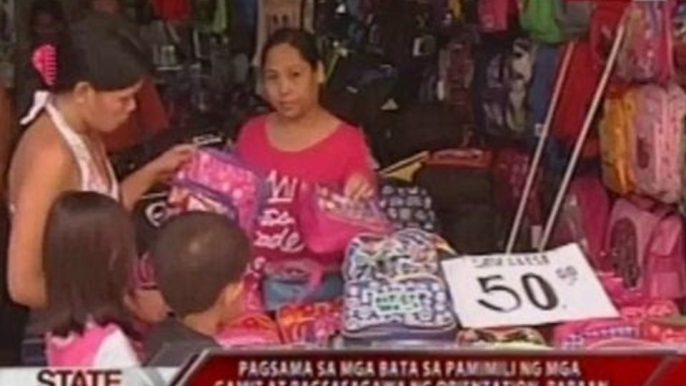 SONA: Pagsama sa mga bata sa pamimili ng mga gamit, paraan para ihanda ang mga estudyante sa pasukan