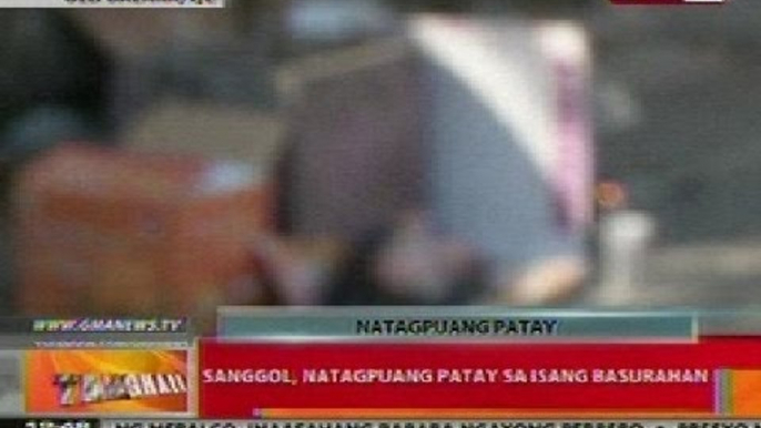 BT: Sanggol, natagpuang patay sa isang basurahan sa QC