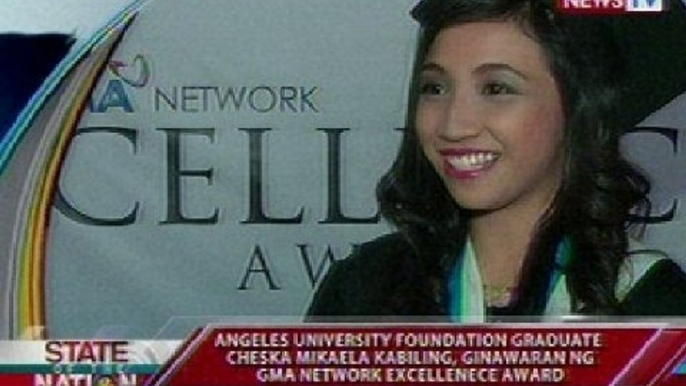 SONA: Cheska Mikaela kabiling, ginawaran ng GMA Network Excellence Award