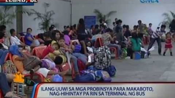 Flash Report: Ilang uuwi sa probinsya para makaboto, nag-hihintay pa rin sa terminal ng bus