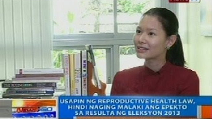 NTG: Usapin ng RH law, hindi naging malaki ang epekto sa resulta ng eleksyon 2013