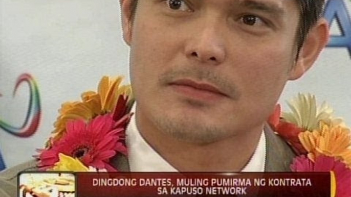 24 Oras: Dingdong Dantes, muling pumirma ng kontrata sa Kapuso network