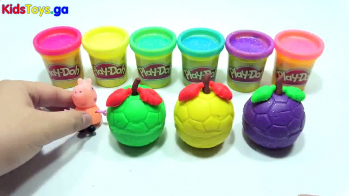 Play DOh Eggs!!! - Peppa Pig Kinder surprise Eggs Spiderman My Pony Toys - learn numbers kids toys