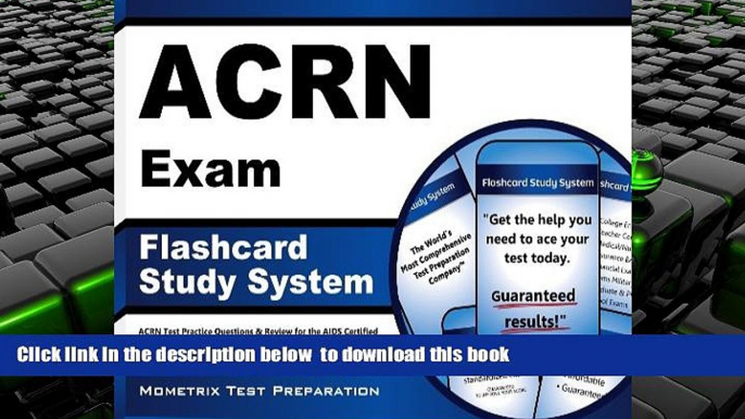 BEST PDF  ACRN Exam Flashcard Study System: ACRN Test Practice Questions   Review for the AIDS