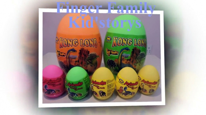 Kidstoys - Surprise Dinosaur Eggs 2016 - Kidstoys finger family 2016 - Egg Candy