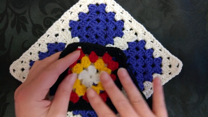 How to sew your Victorian Granny Squares together and achieve perfect corner joins