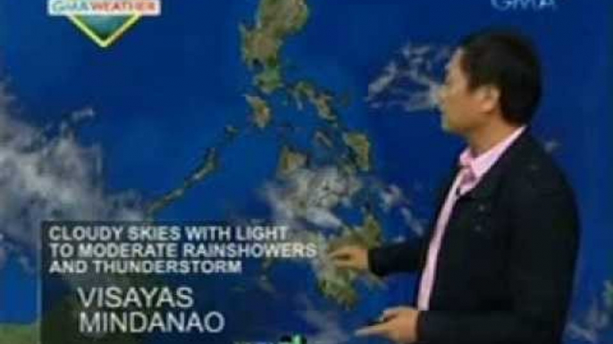 24 Oras: Malaking bahagi ng Visayas at Mindanao, posibleng ulanin bukas