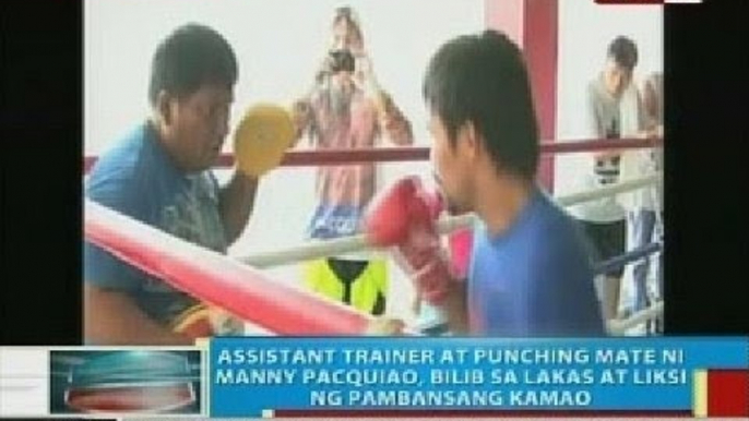 BP: Assistant trainer at punching mate ni Pacquiao, bilib sa lakas at liksi ng pambansang kamao