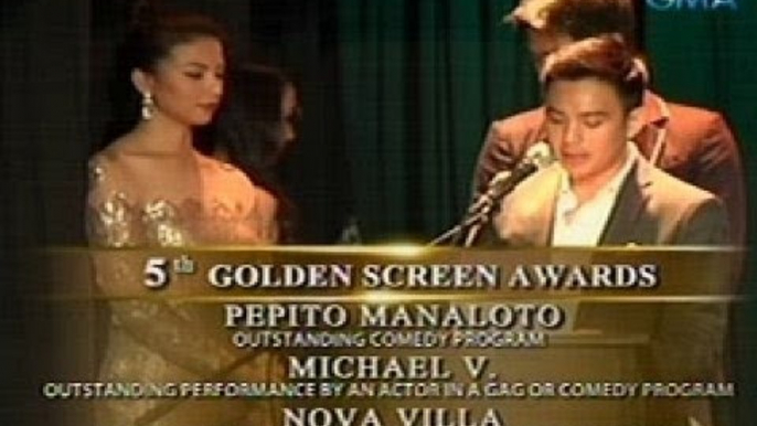 Saksi: GMA at GMA News TV, umani ng parangal sa 5th Golden Screen Awards