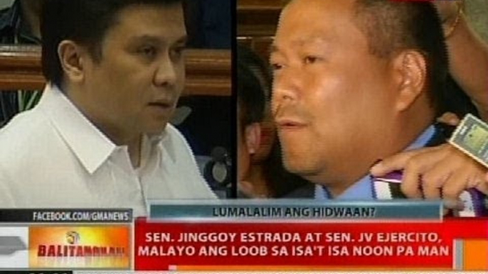 Sen. Jinggoy Estrada at Sen. JV Ejercito, malayo ang loob sa isa't isa noon pa man