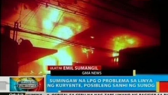 Sumingaw na LPG o  problema sa linya ng kuryente, posibleng sanhi ng sunog sa Pasay City