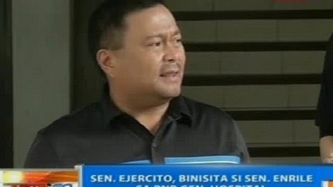 NTG: Sen. Ejercito, binisita si Sen. Enrile sa PNP Gen. Hospital