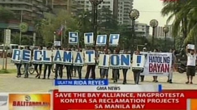 BT: Save the Bay Alliance, nagprotesta kontra sa reclamation projects sa Manila Bay