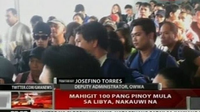 QRT: Mahigit 100 pang Pinoy mula sa Libya, nakauwi na