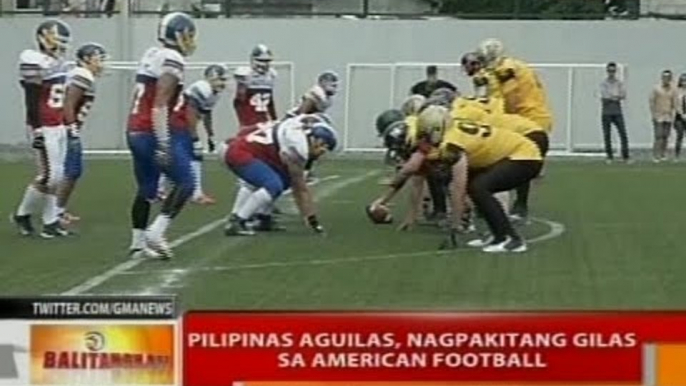 BT: Pilipinas Aguilas, nagpakitang gilas sa American Football