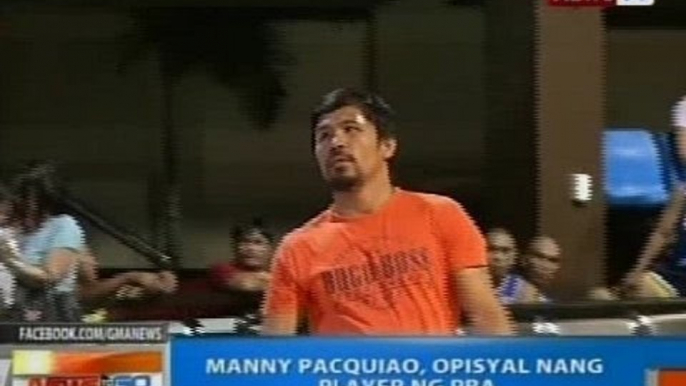 NTG: Manny Pacquiao, opisyal nang player ng PBA