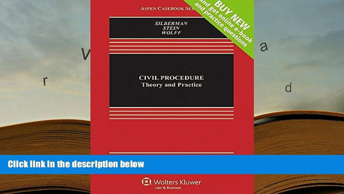 PDF [FREE] DOWNLOAD  Civil Procedure: Theory and Practice [Connected Casebook] (Aspen Casebooks)