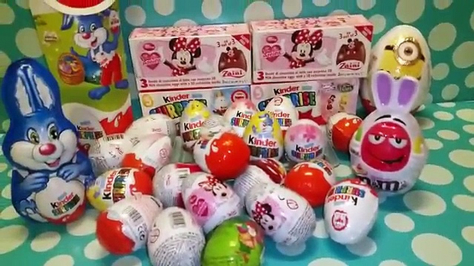 25 Surprise Eggs! Minnie Mouse, Princess Kinder Choco, Disney Pixar Cars, Kinder Surprise Maxi,