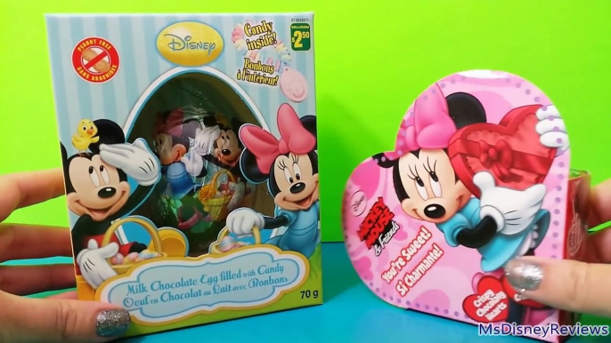 Huge Disney Mickey and Minnie Mouse Chocolate Egg Surprise & Valentines day chocolates