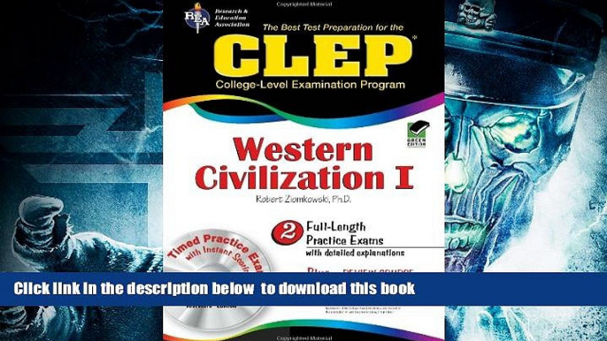 PDF [FREE] DOWNLOAD  CLEP Western Civilization I w/ CD-ROM (CLEP Test Preparation) FOR IPAD