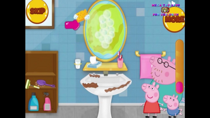 Peppa Pigs Cleaning Bathroom | Peppa Pig Games | Top Children Apps | Game for Kids