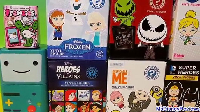 Unboxing Surprises Funko Mystery Mini Heroes vs Villains Frozen Despicable Me Hello Kitty Frenzies