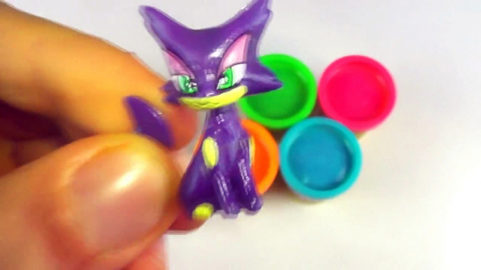 Learn Colours With Pokemon Play Doh Cans Surprise! Fun Toys colors Lesson!