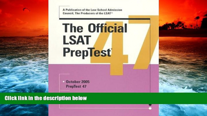 Read Book Official LSAT Preptest: Number 47 Wendy Margolis  For Online